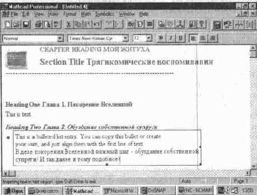 Подготовка к вводу нового документа (New)