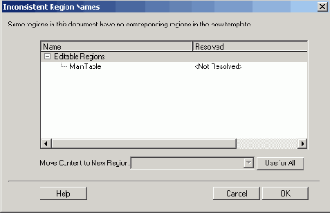   Inconsistent Region Names