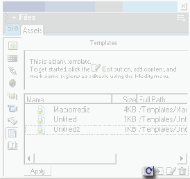 Refresh Site List  Assets
