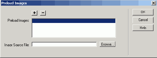Диалоговое окно Preload Images