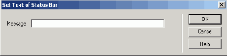   Set Text of Status Bar